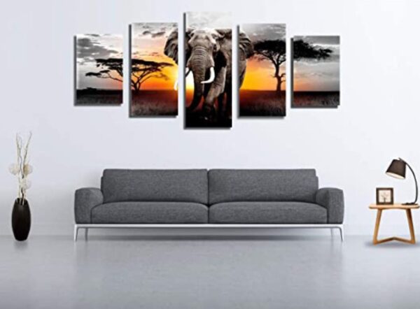 Wall Art African Elephant