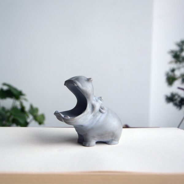 Art Hippopotamus Figurine