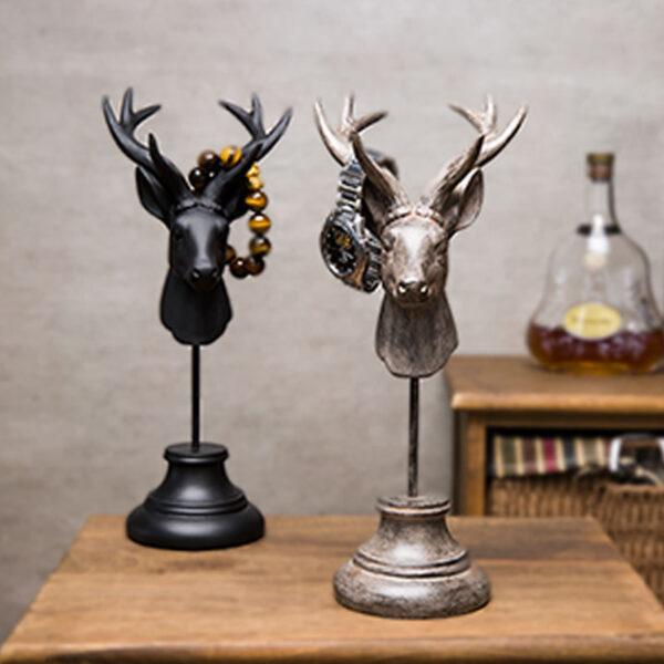 Vintage Decorative Deer Head Resin Figurines